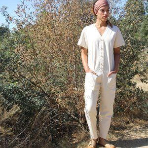 Lindsay Robinson Rio Jumpsuit in Bone